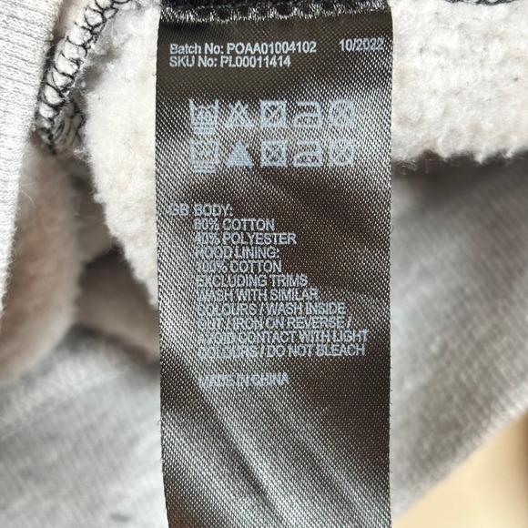 Harry Potter Wizarding World Hufflepuff Hoodie Unisex Medium Black Gray Yellow - Picture 8 of 11